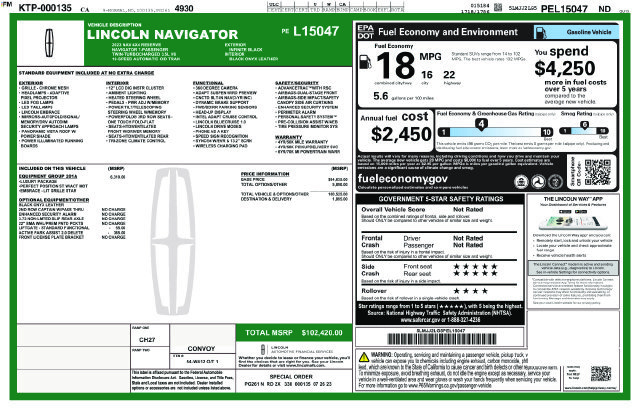 Certified 2023 Lincoln Navigator Reserve AWD/4WD image 32