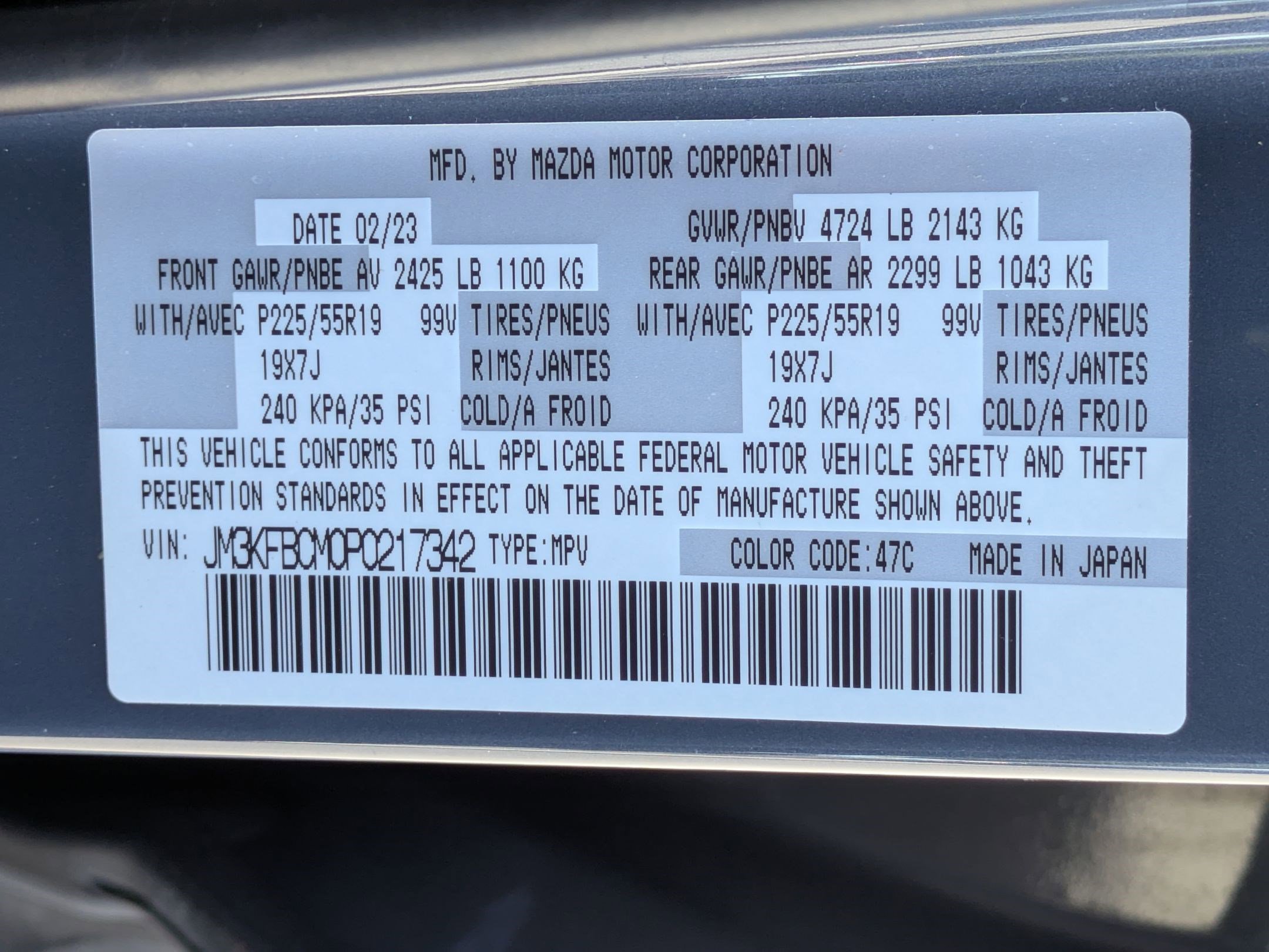 Certified 2023 MAZDA CX-5 Carbon Edition AWD/4WD image 35