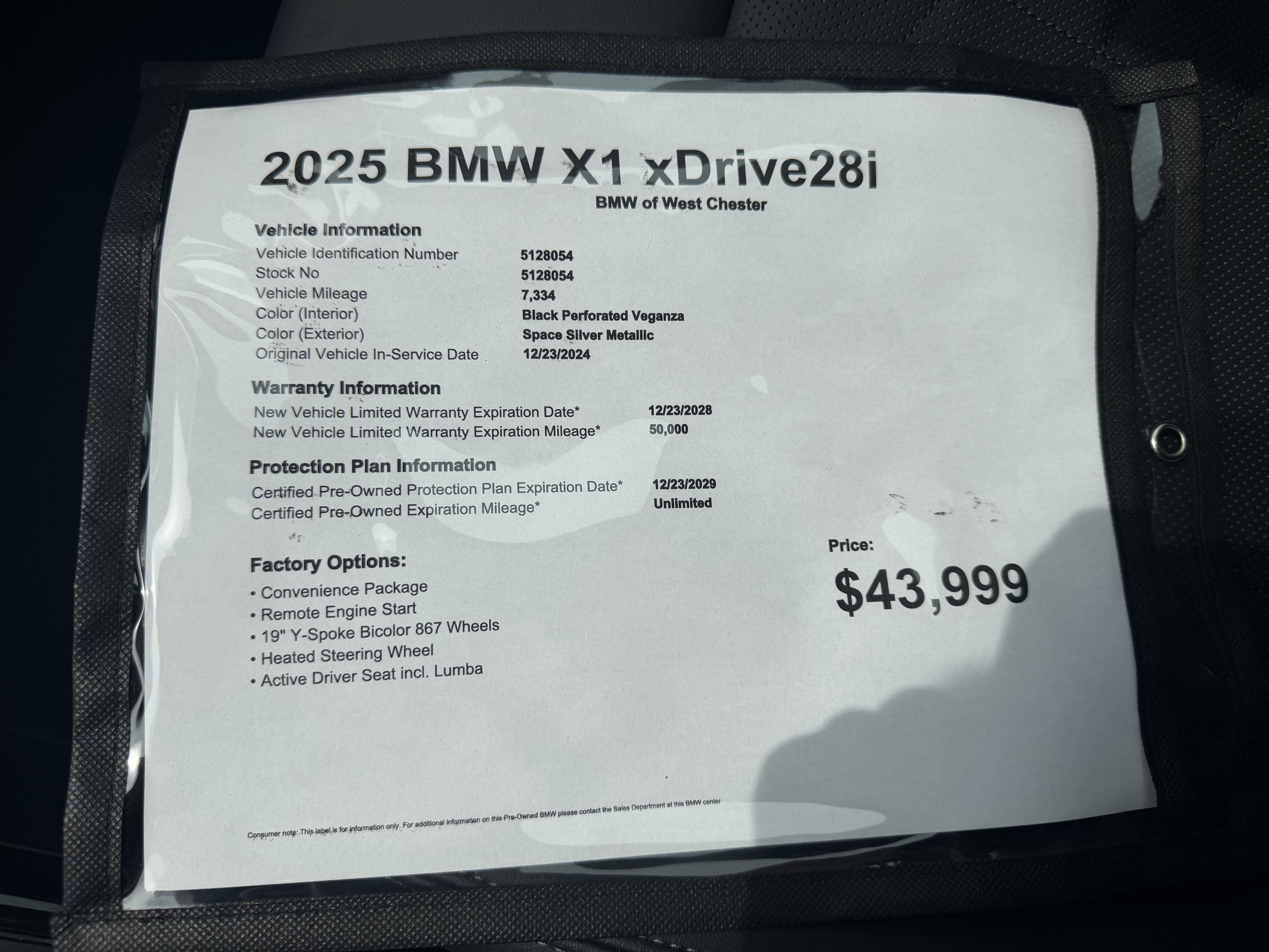 Certified 2025 BMW X1 xDrive28i w/ Convenience Package AWD/4WD image 20