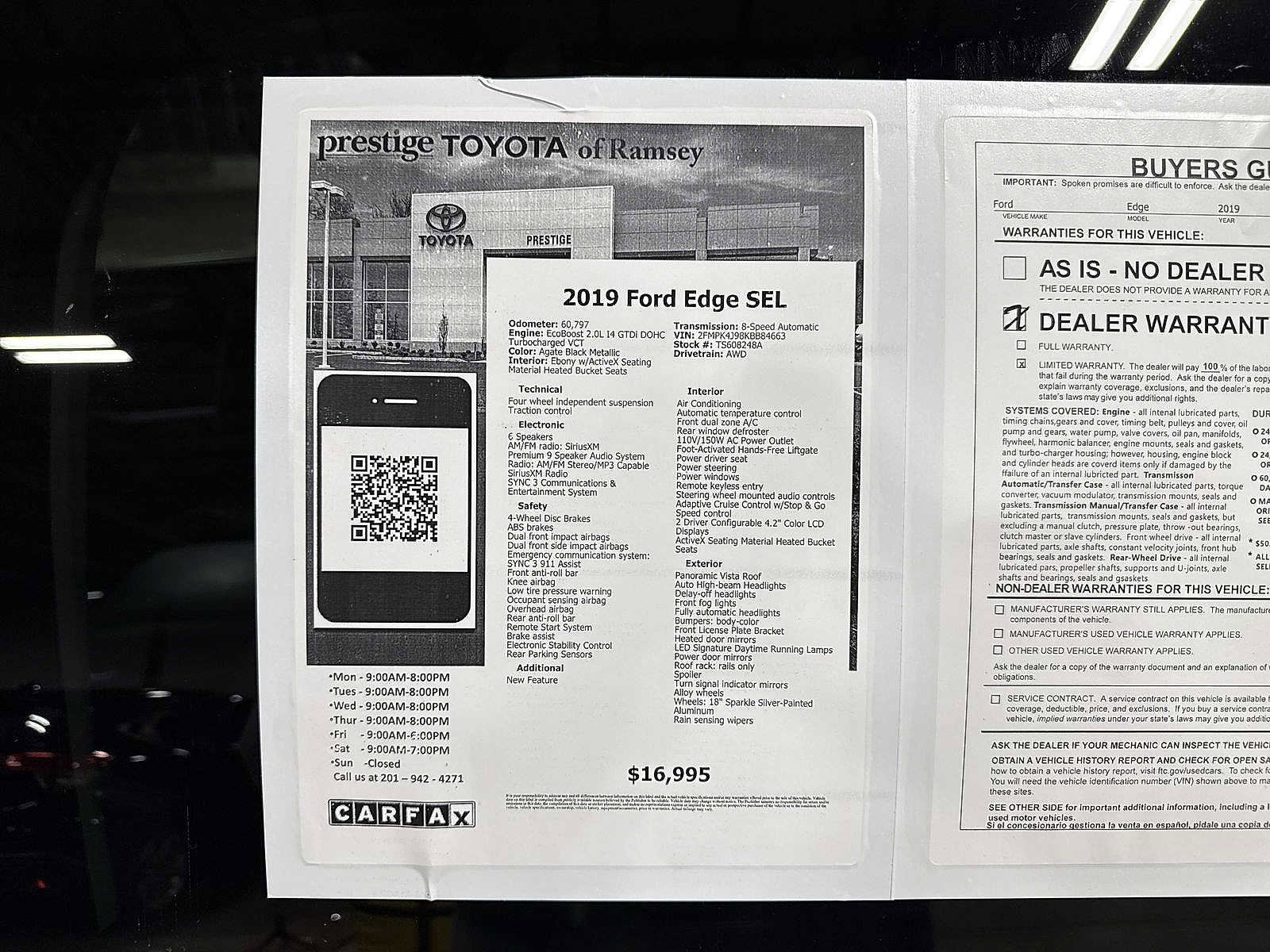 Used 2019 Ford Edge SEL w/ Equipment Group 201A AWD/4WD image 13