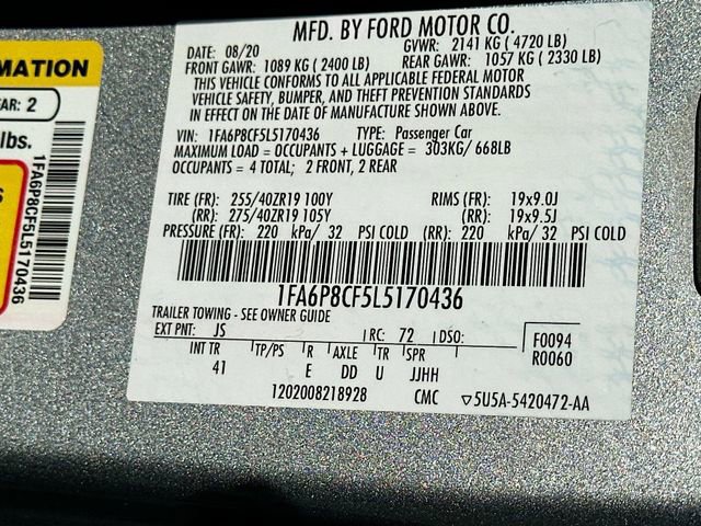 Used 2020 Ford Mustang GT Premium w/ GT Performance Package RWD image 30