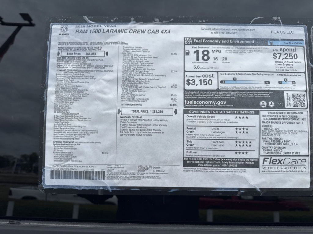 New 2026 RAM 1500 Laramie w/ Night Edition AWD/4WD image 37