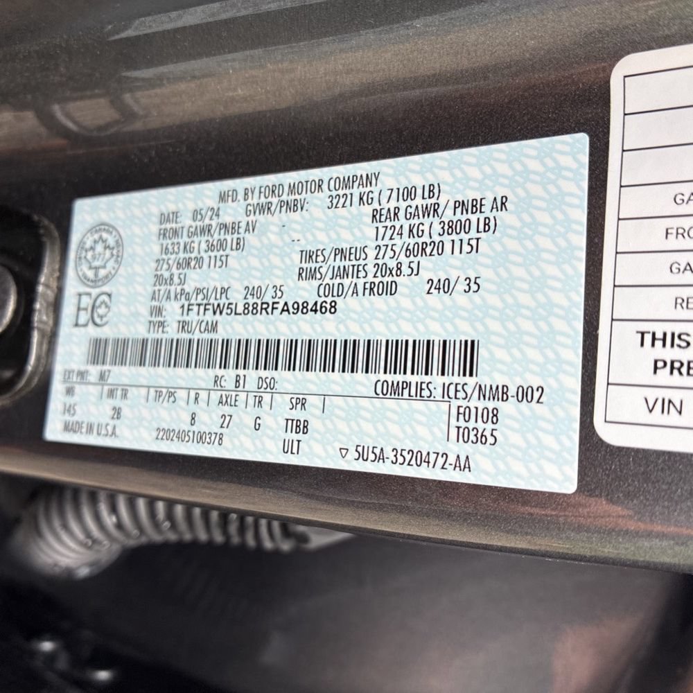 Used 2024 Ford F150 Lariat w/ Equipment Group 502A High AWD/4WD image 20