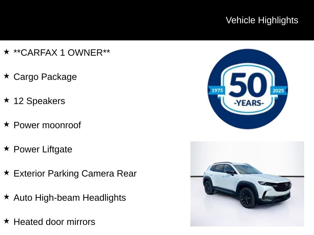 Used 2025 MAZDA CX-50 AWD 2.5 Hybrid w/ Cargo Package image 5