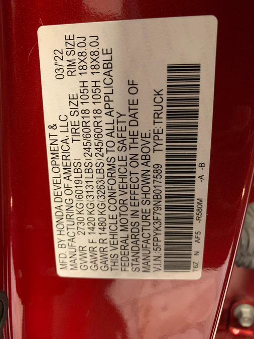 Used 2022 Honda Ridgeline RTL-E image 48