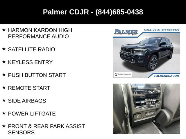 Certified 2022 Jeep Grand Cherokee Overland w/ Luxury Tech Group IV AWD/4WD image 18