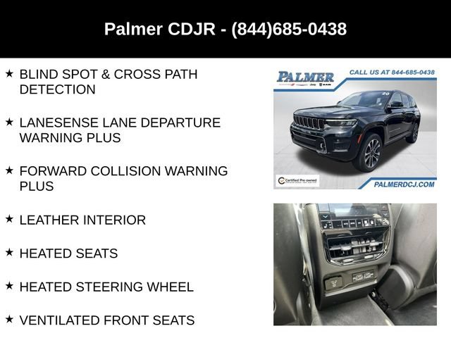 Certified 2022 Jeep Grand Cherokee Overland w/ Luxury Tech Group IV AWD/4WD image 12