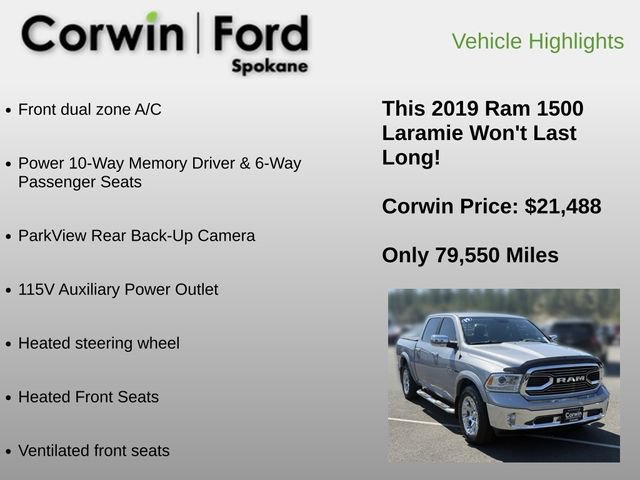 Used 2019 RAM 1500 Laramie RWD image 6