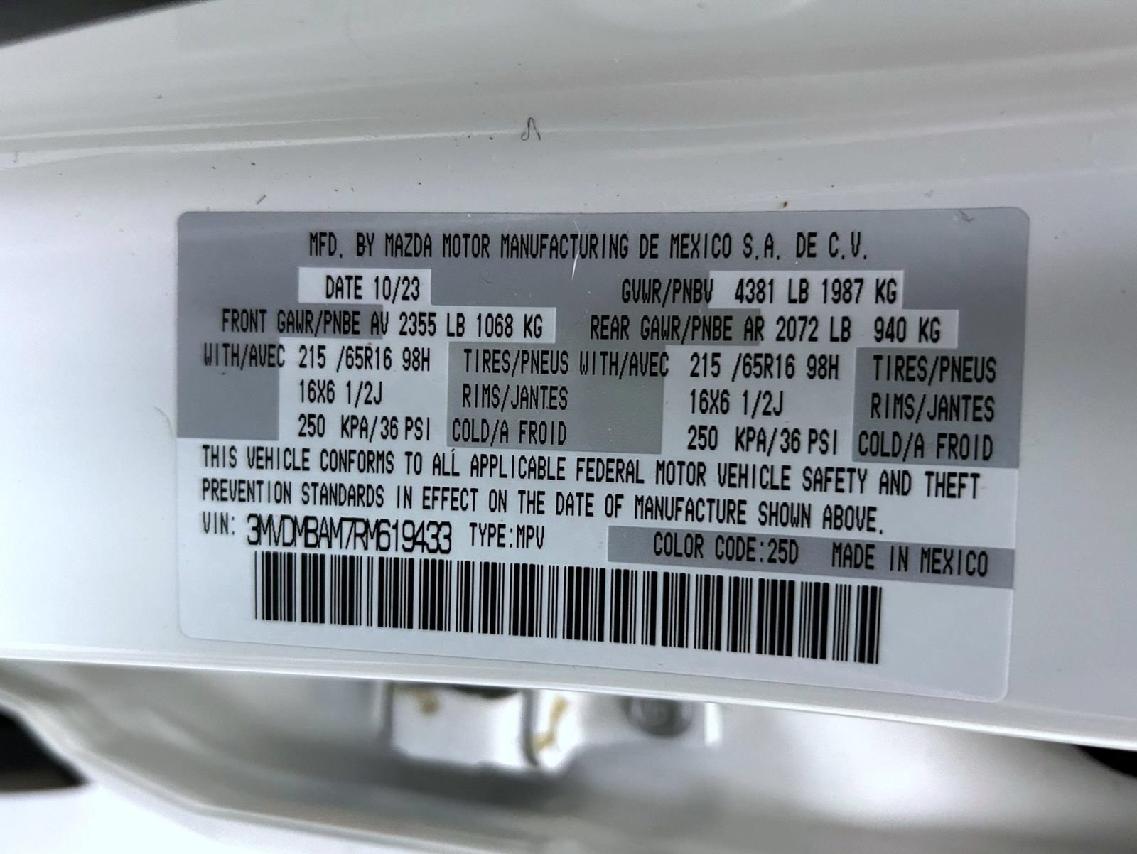 Certified 2024 MAZDA CX-30 AWD 2.5 S image 25