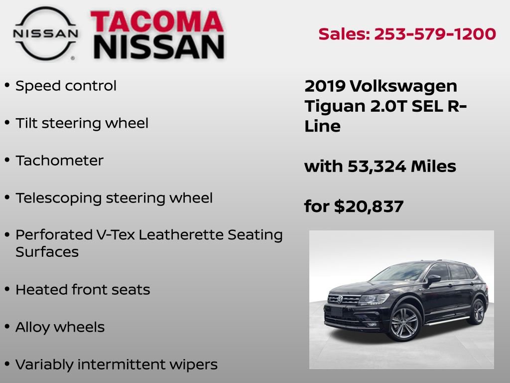 Used 2019 Volkswagen Tiguan SEL R-Line AWD/4WD image 12