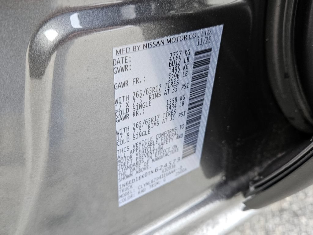 New 2026 Nissan Frontier SV w/ All-Weather Content Package AWD/4WD image 17