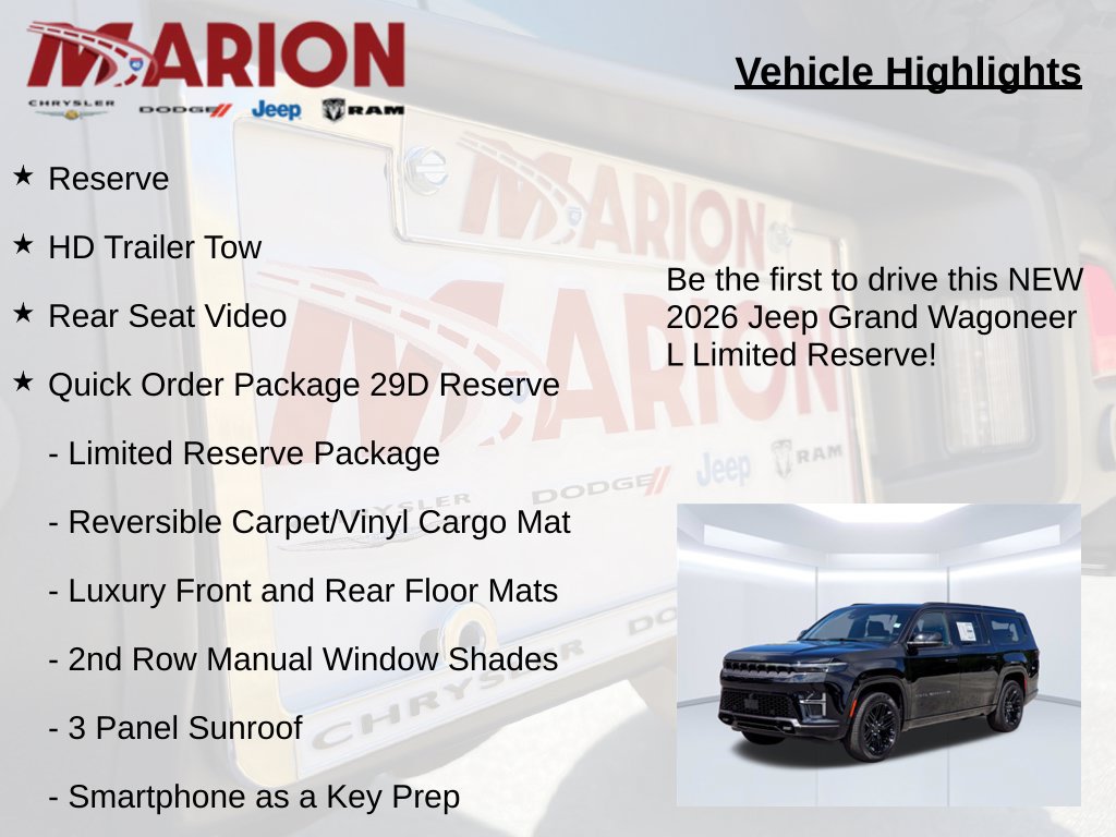 New 2026 Jeep Grand Wagoneer L Limited AWD/4WD image 5