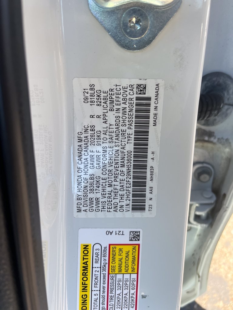 Certified 2022 Honda Civic LX image 29