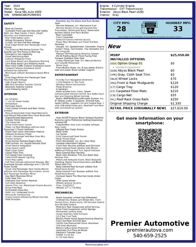 Used 2023 Hyundai Kona SEL image 2