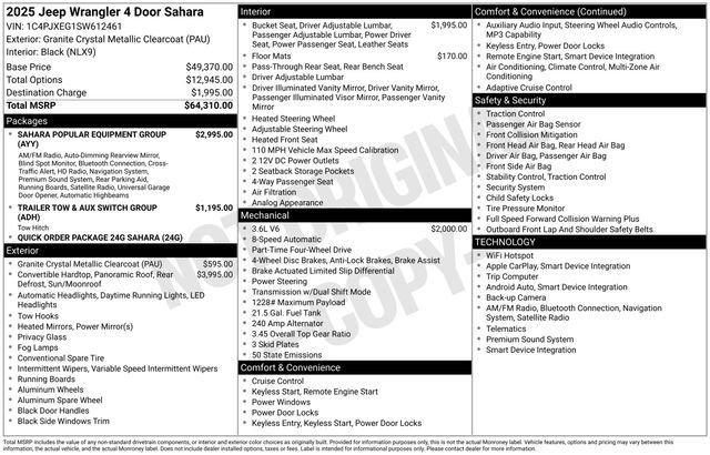 New 2025 Jeep Wrangler Sahara image 36