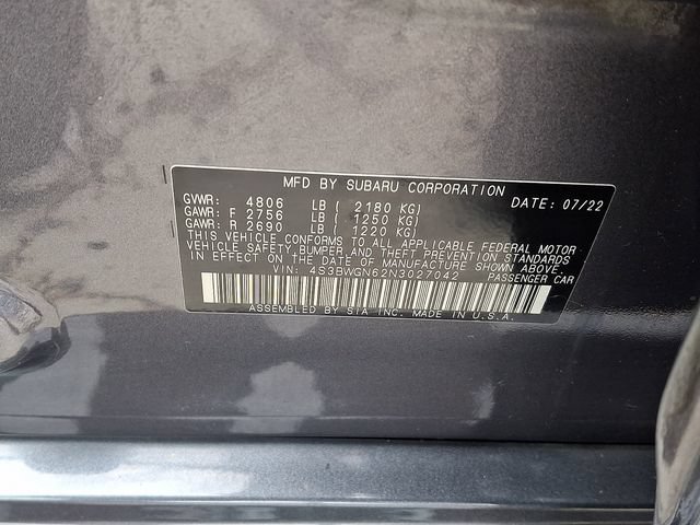 Certified 2022 Subaru Legacy Limited XT AWD/4WD image 52