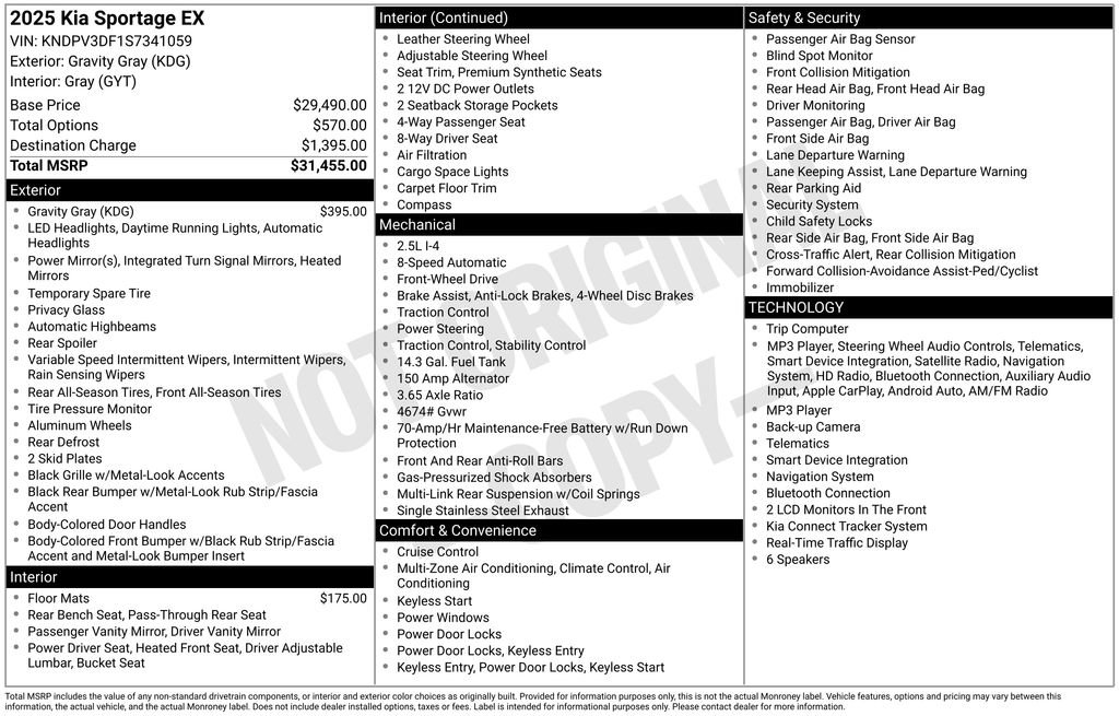 Used 2025 Kia Sportage EX FWD image 20