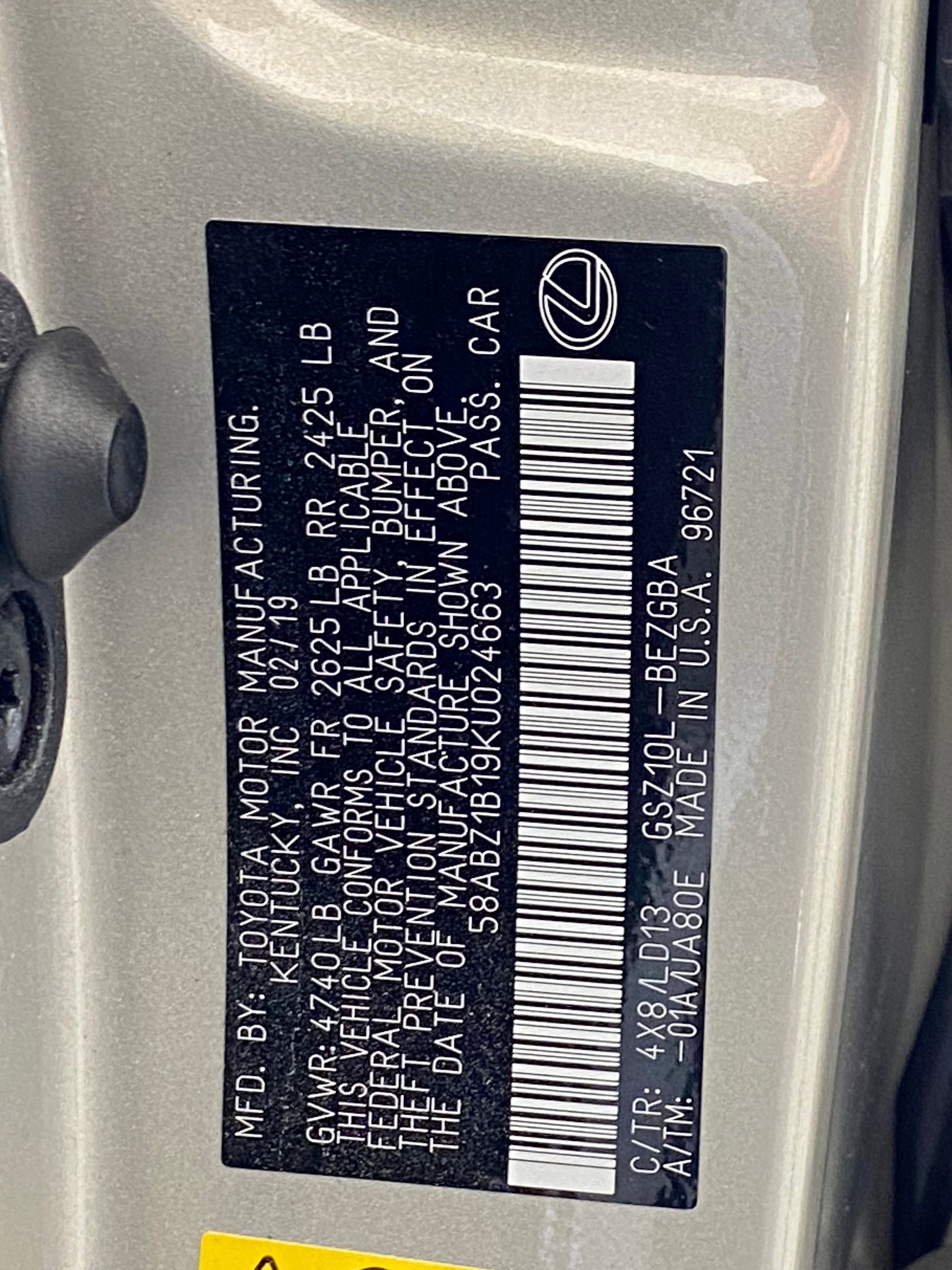 Used 2019 Lexus ES 350 image 19