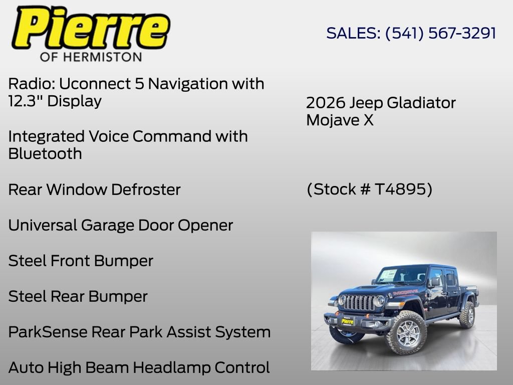 New 2026 Jeep Gladiator Mojave AWD/4WD image 24