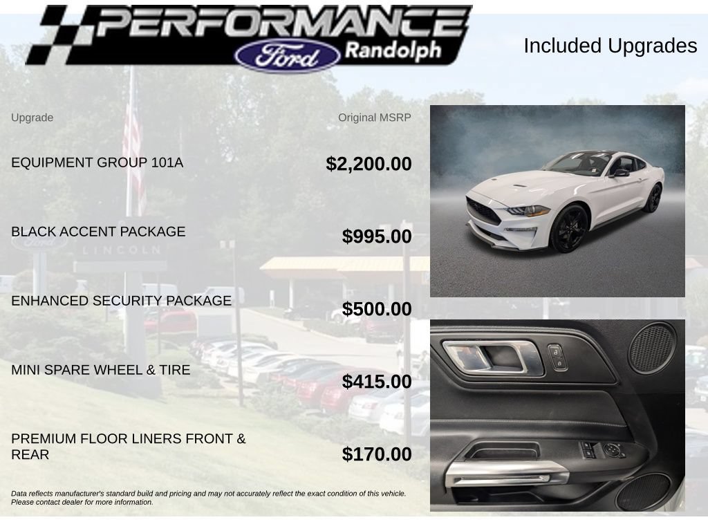 Used 2021 Ford Mustang Coupe w/ Equipment Group 101A RWD image 7