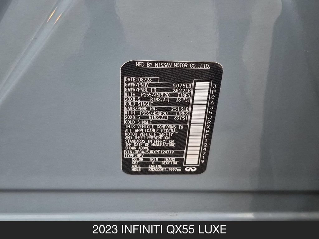 Used 2023 INFINITI QX55 Luxe w/ Cargo Package AWD/4WD image 26
