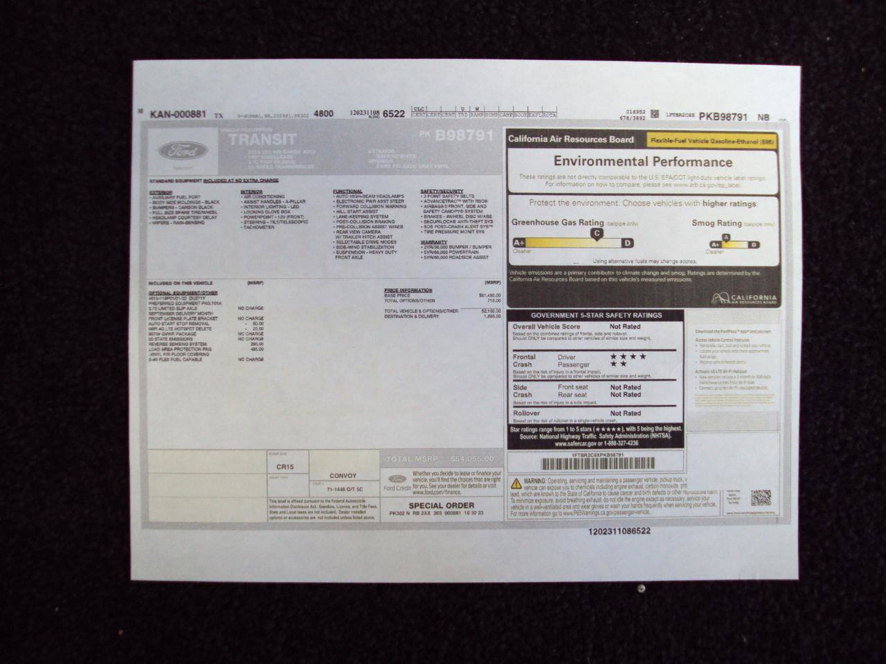 Used 2023 Ford Transit 250 Medium Roof AWD w/ Load Area Protection Package image 32