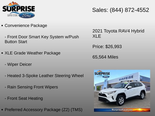 Used 2021 Toyota RAV4 XLE w/ Convenience Package AWD/4WD image 6