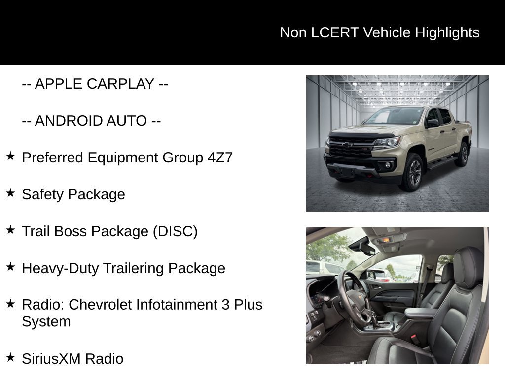 Used 2022 Chevrolet Colorado Z71 w/ Trail Boss Package AWD/4WD image 28