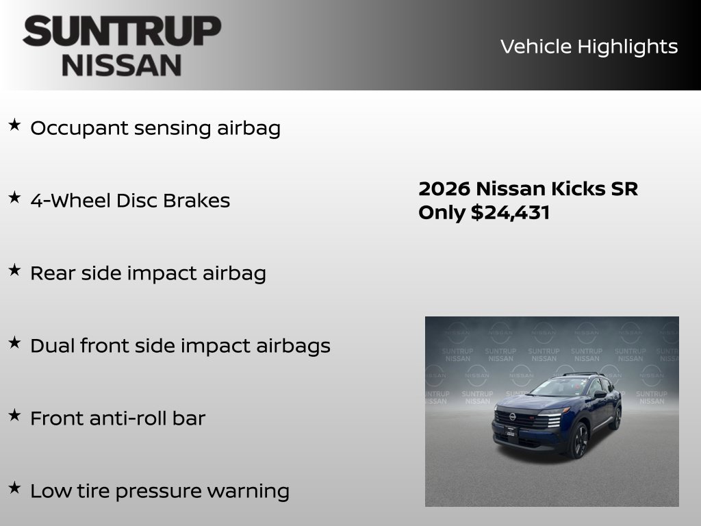 Certified 2026 Nissan Kicks SR FWD image 23