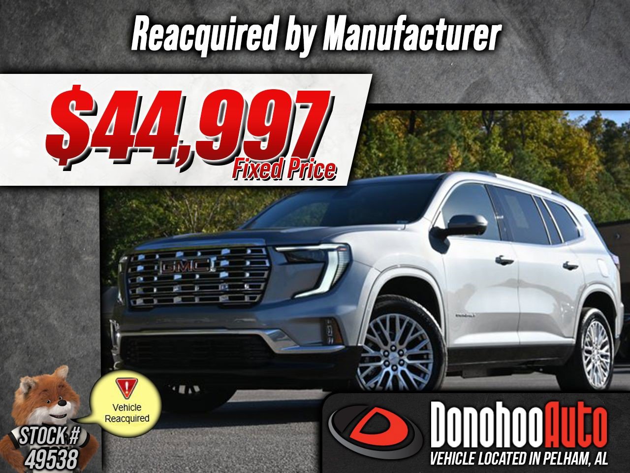 Used 2025 GMC Acadia Denali w/ LPO, Floor Liner Package image 1