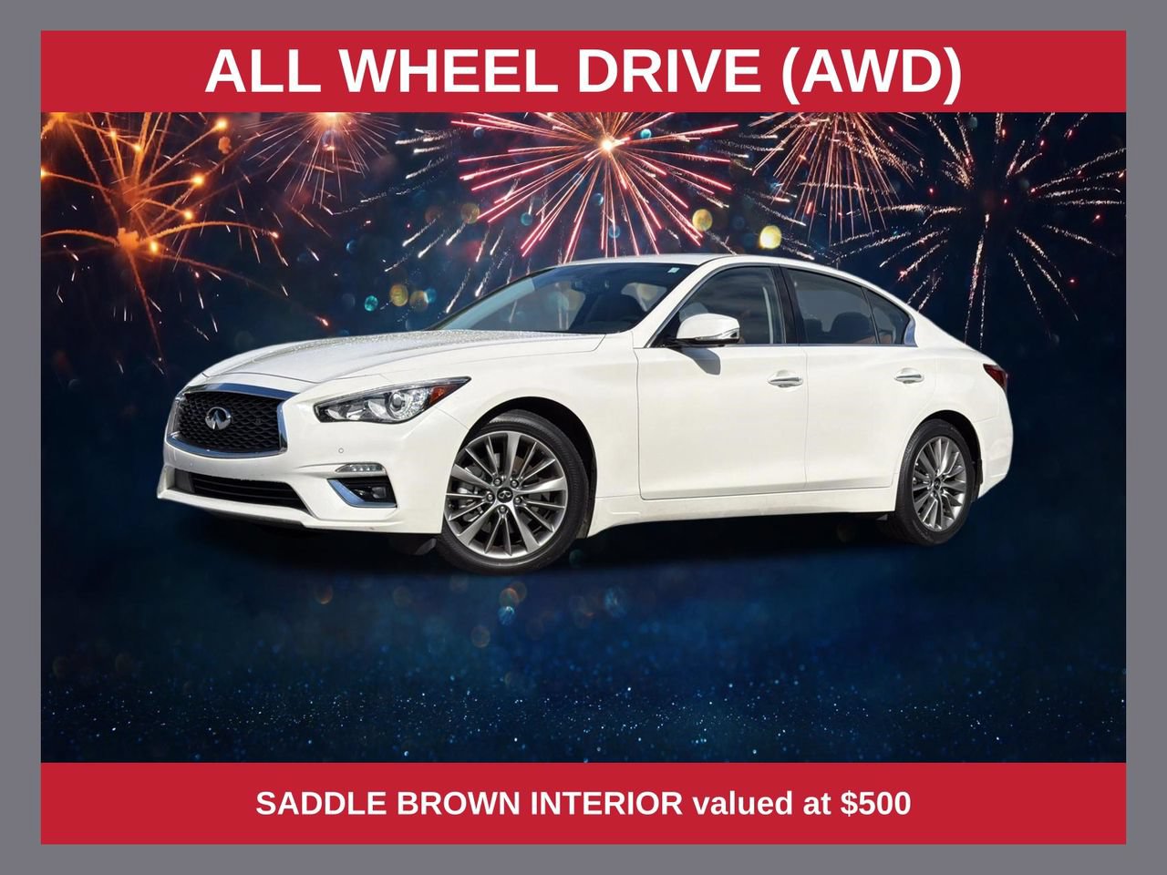 Used 2023 INFINITI Q50 Luxe w/ Cargo Package AWD/4WD image 1