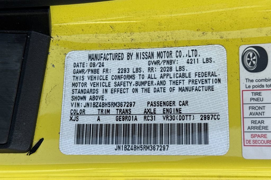 Used 2024 Nissan Z Performance w/ Floor Mat Package image 26