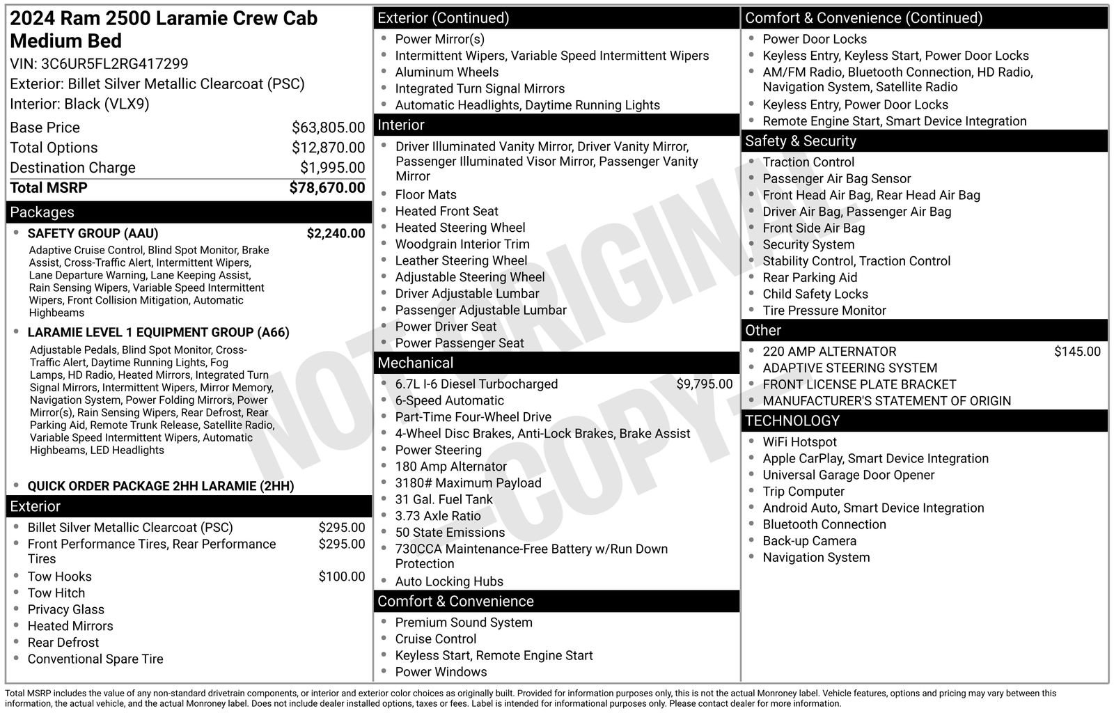 Used 2024 RAM 2500 Laramie w/ Safety Group AWD/4WD image 27
