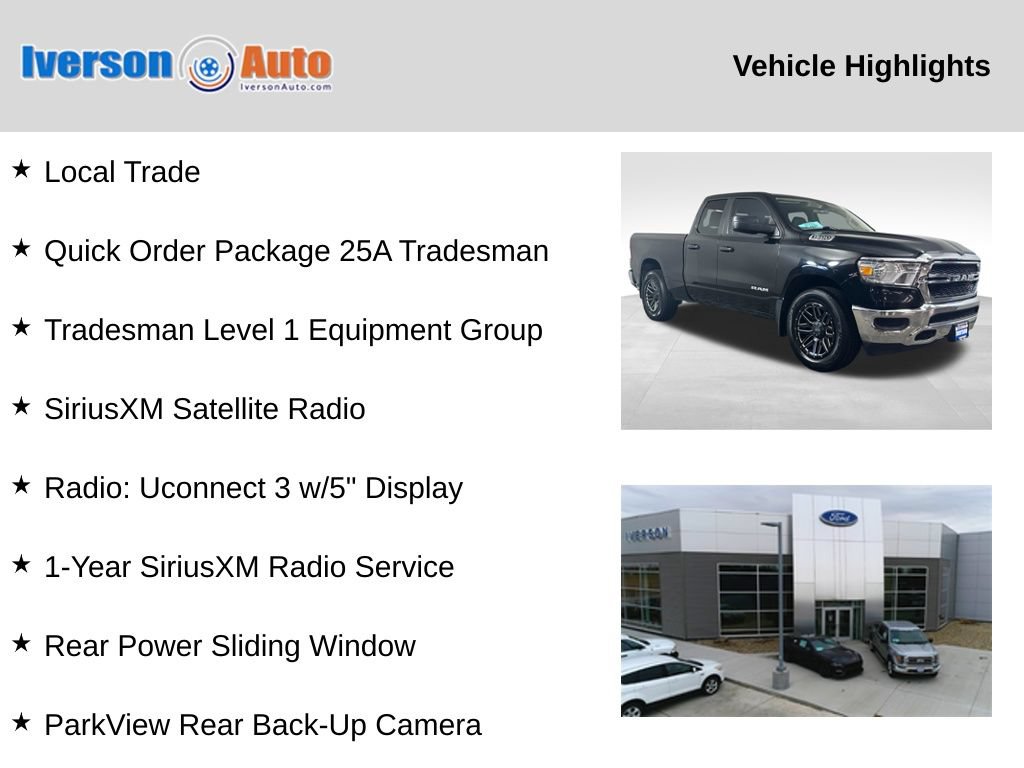 Used 2019 RAM 1500 Tradesman w/ SXT Appearance Group AWD/4WD image 2