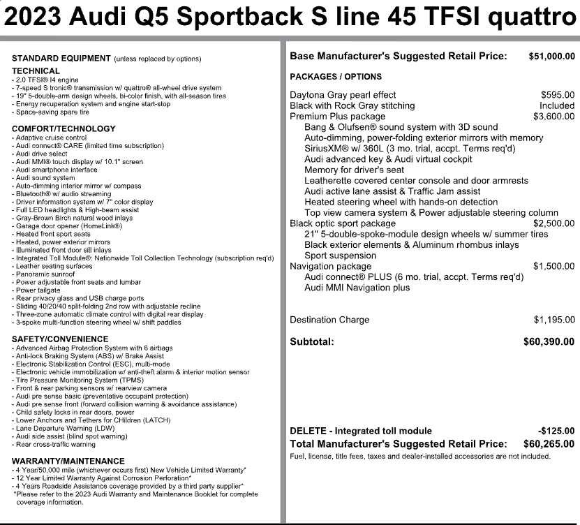 Used 2023 Audi Q5 2.0T Premium Plus w/ Premium Plus Package AWD/4WD image 3