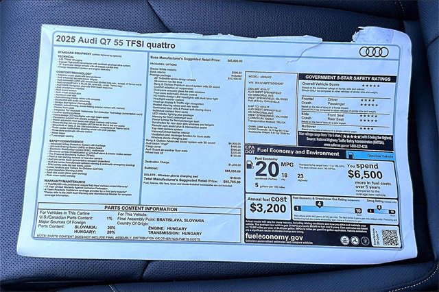 New 2025 Audi Q7 3.0T Prestige image 14