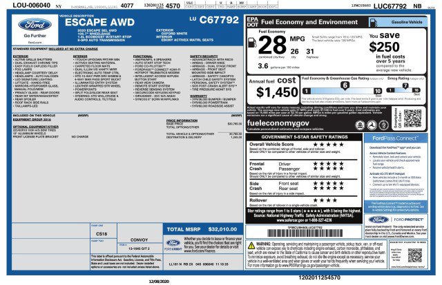 Used 2020 Ford Escape SEL AWD/4WD image 3