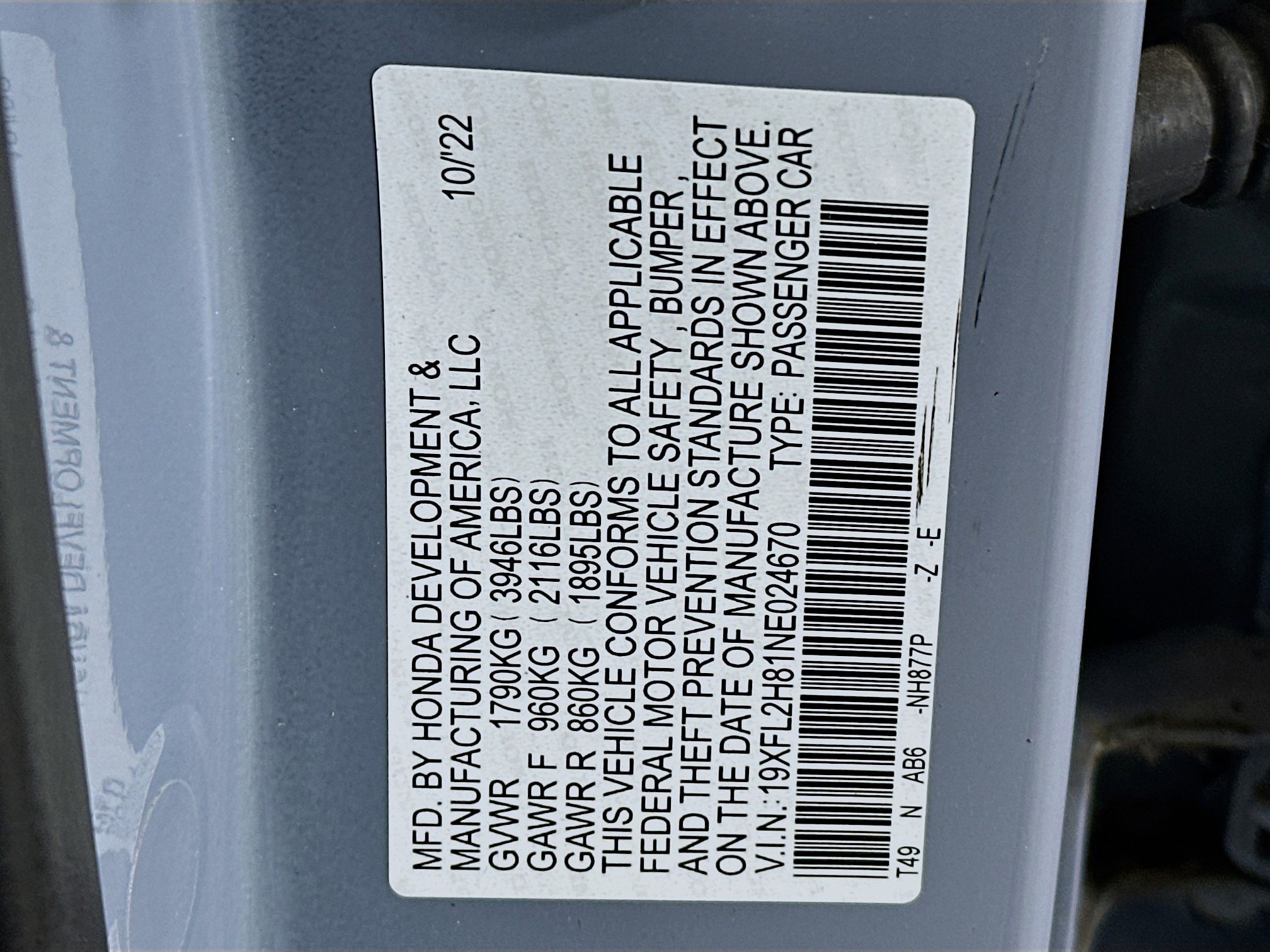 Used 2022 Honda Civic Sport image 12