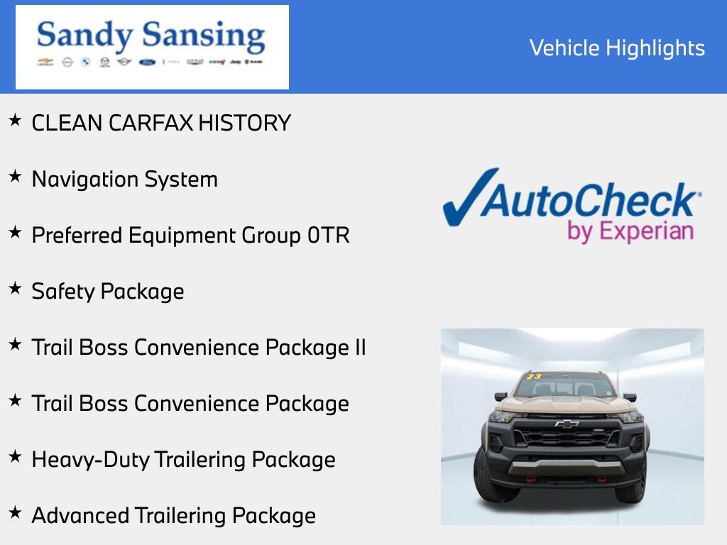 Used 2023 Chevrolet Colorado Trail Boss w/ Advanced Trailering Package AWD/4WD image 7