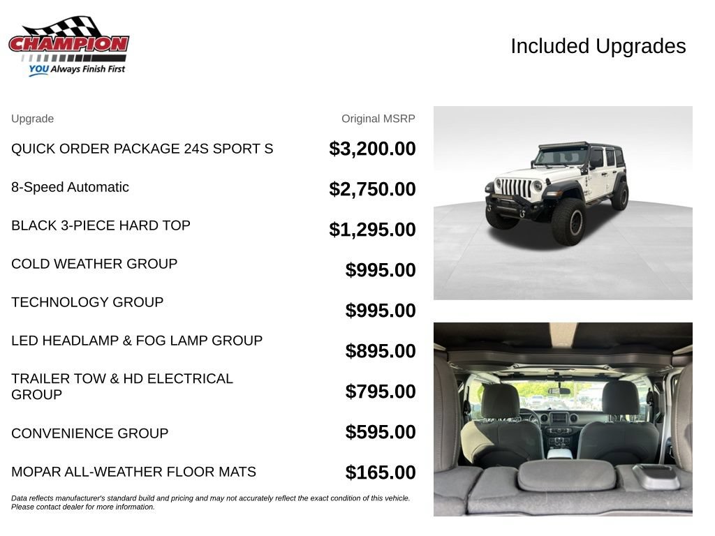 Used 2020 Jeep Wrangler Unlimited Sport S AWD/4WD image 7