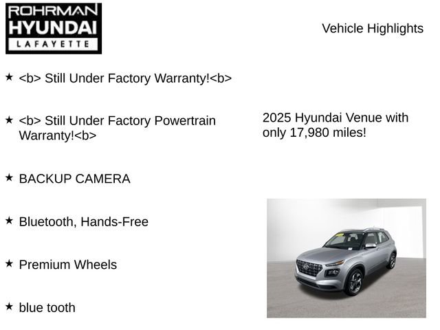 Used 2025 Hyundai Venue SEL image 7