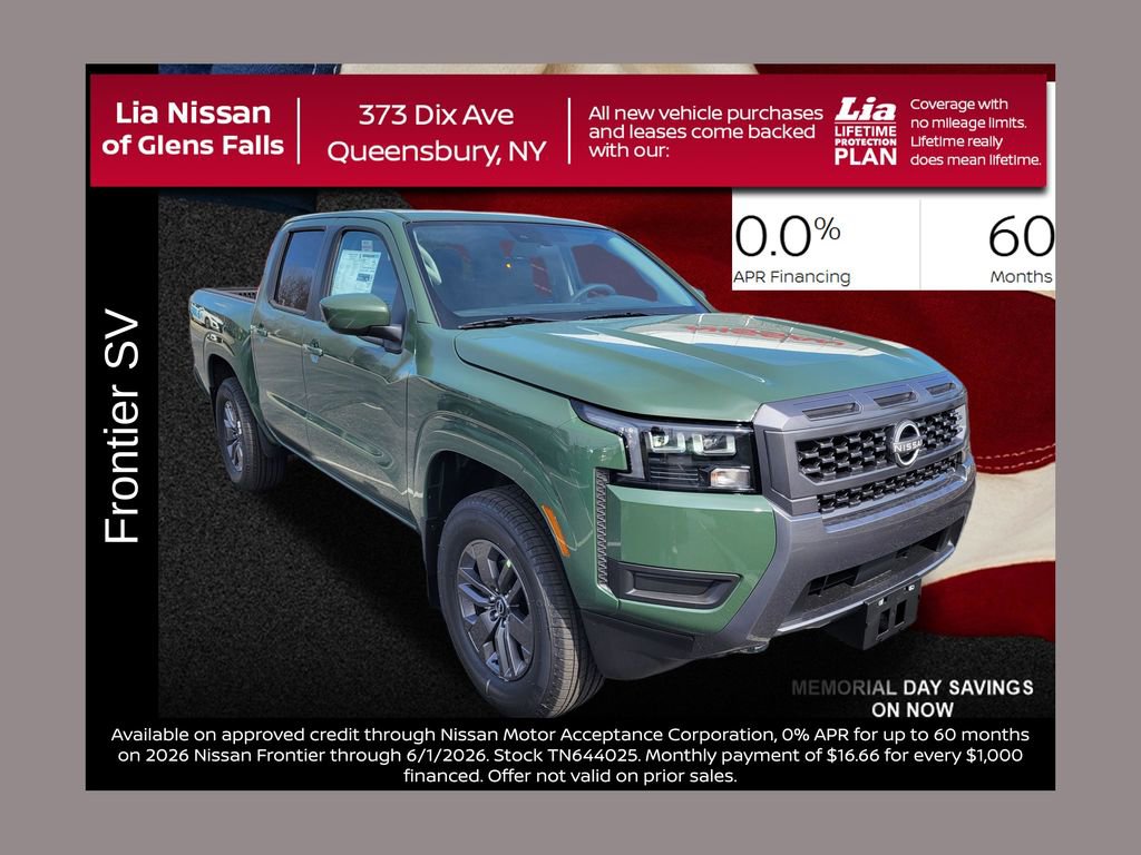 New 2026 Nissan Frontier SV w/ SV Convenience Package AWD/4WD image 1