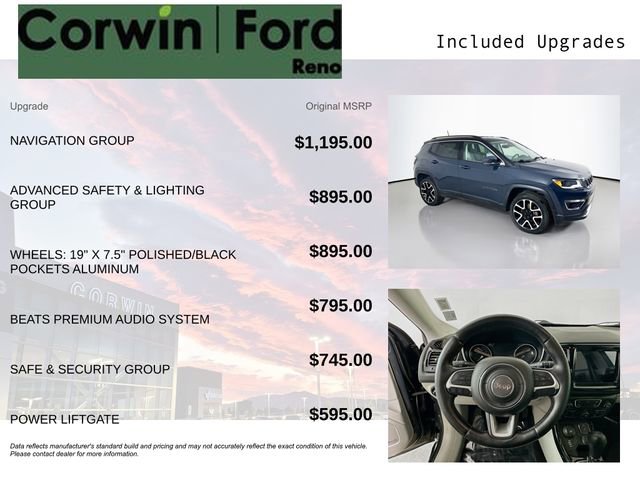 Used 2018 Jeep Compass Limited w/ Navigation Group image 3