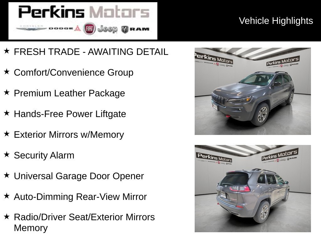 Used 2022 Jeep Cherokee Trailhawk w/ Premium Leather Package AWD/4WD image 7