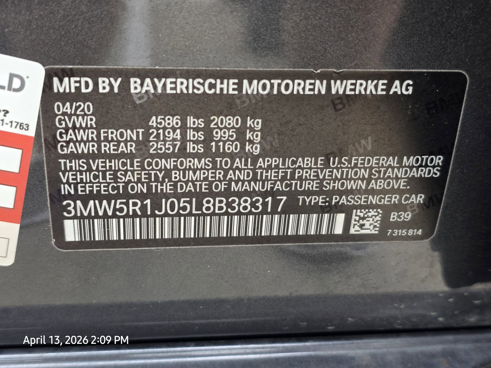 Used 2020 BMW 330i Sedan w/ Driving Assistance Package RWD image 32