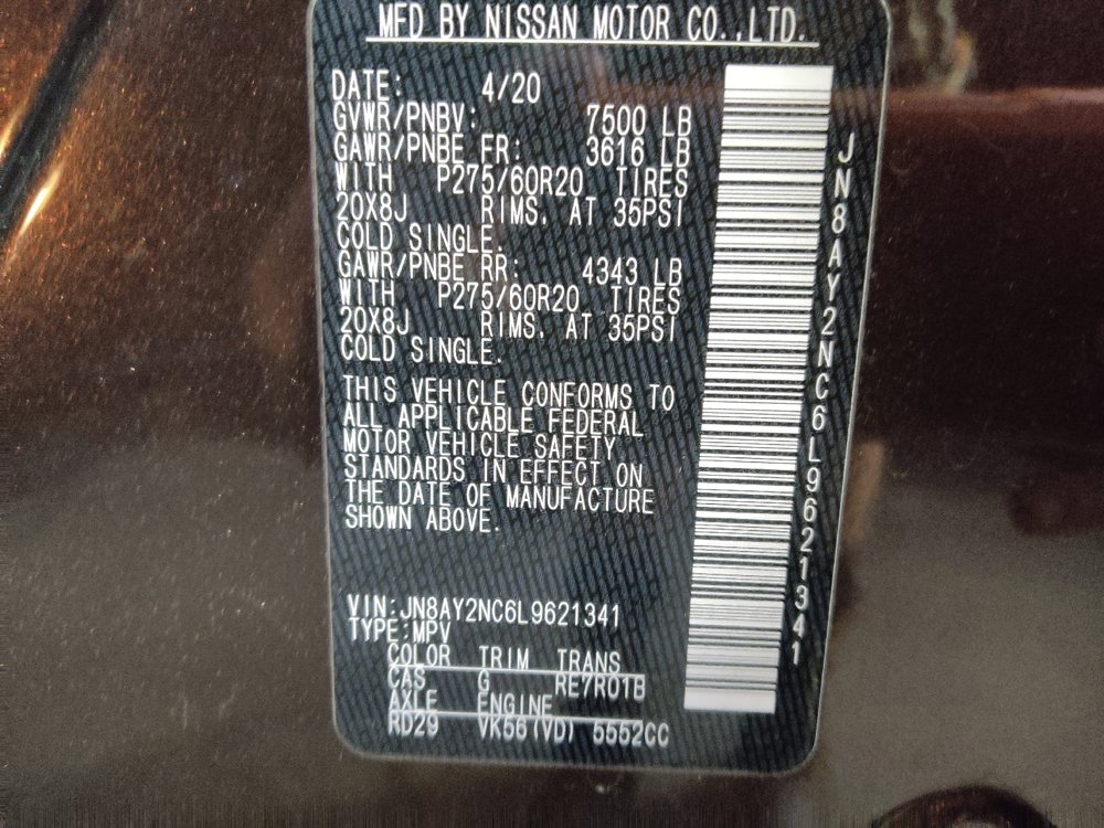 Used 2020 Nissan Armada SL w/ Premium Package image 33