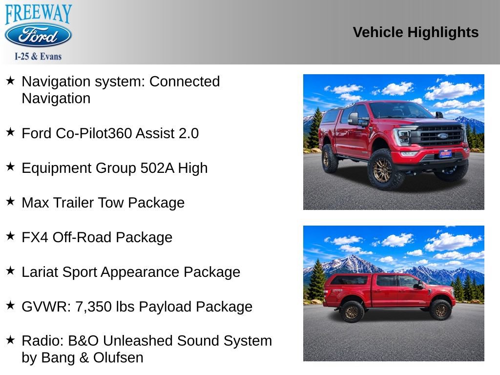 Used 2023 Ford F150 Lariat w/ Equipment Group 502A High AWD/4WD image 2