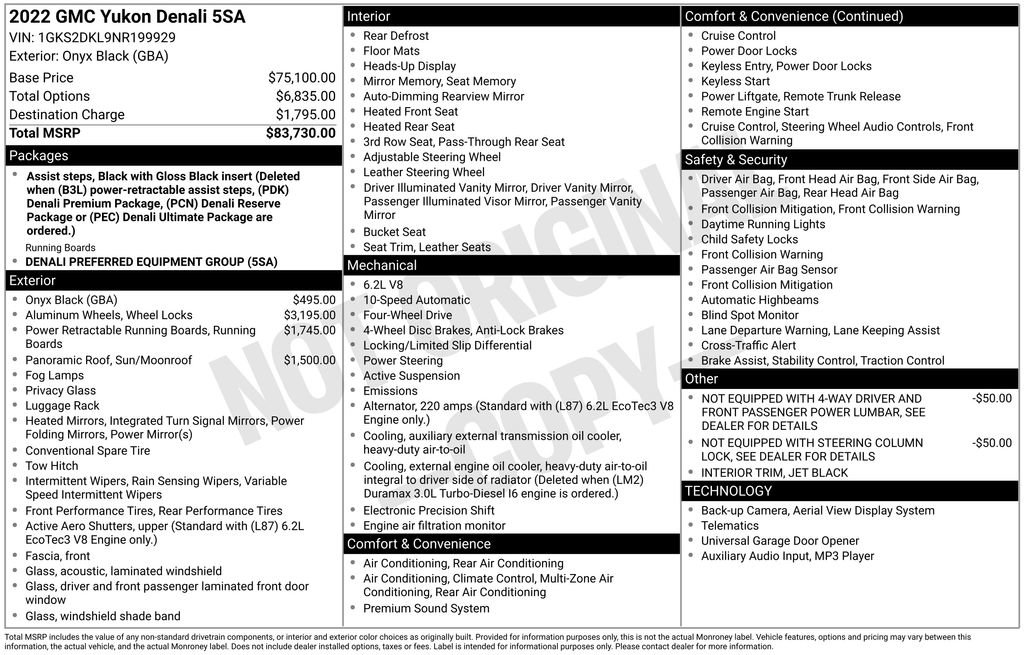 Used 2022 GMC Yukon Denali image 16