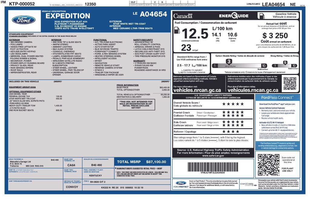 Used 2020 Ford Expedition Platinum AWD/4WD image 13