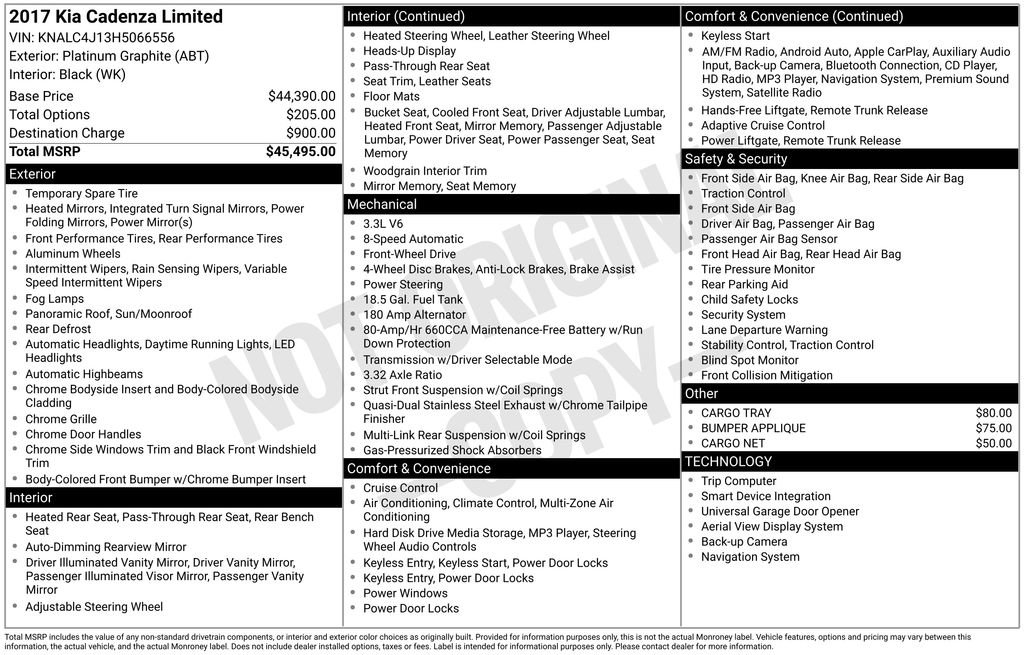 Used 2017 Kia Cadenza Limited image 31